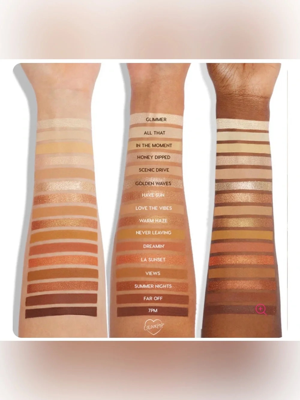ColourPop Golden Hour Eyeshadow Palette — Golds, Browns & Bronze